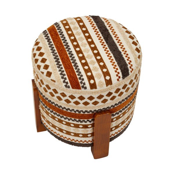 Rjav/bež tabure Ethnic  – Mauro Ferretti-image-2