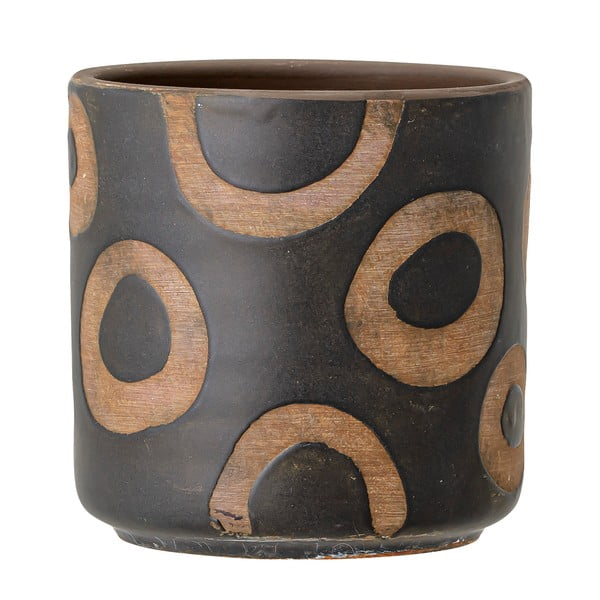Črn sadilnik iz terakote Bloomingville Avo, višina 12 cm-image-2