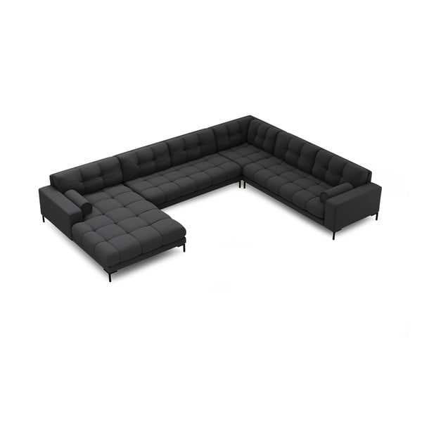 Temno siva kotna sedežna garnitura (desni kot) Bali – Cosmopolitan Design-image-4