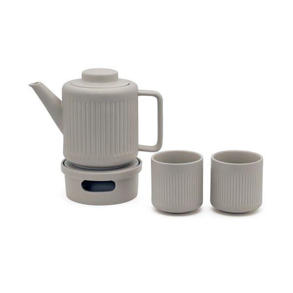 Siv porcelanast čajnik s cedilom 1,2 l Skagen – Bredemeijer-image-1