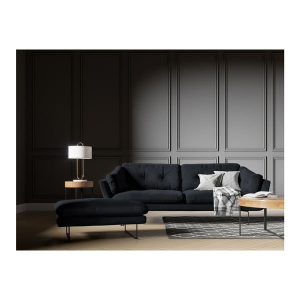 Temno moder žameten puf Windsor & Co Sofas Gravity-image-3