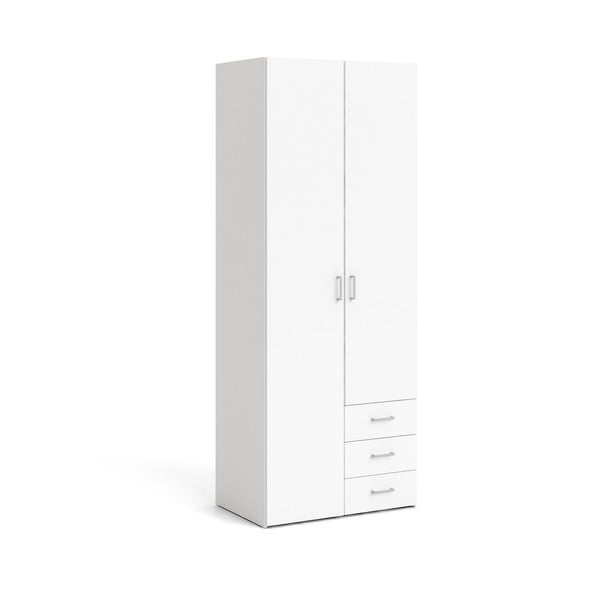 Bela garderobna omara 78x200 cm Space – Tvilum-image-2