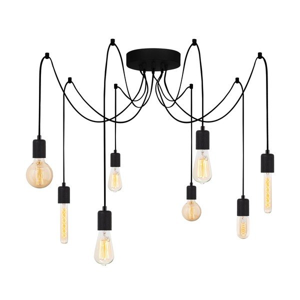 Črna viseča svetilka Kabluni – Opviq lights-image-2