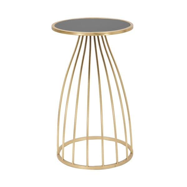 Okrogla stranska mizica s stekleno mizno ploščo ø 35 cm Flush – Mauro Ferretti-image-3