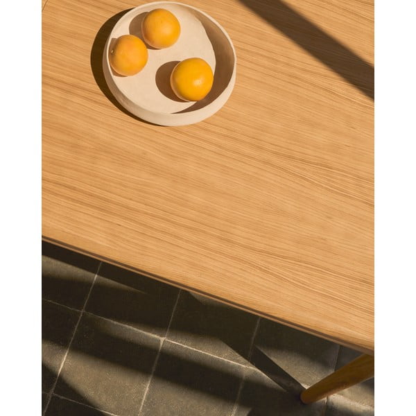 Raztegljiva jedilna miza z dodatno ploščo v hrastovem dekorju 90x200 cm Lenon – Kave Home-image-3