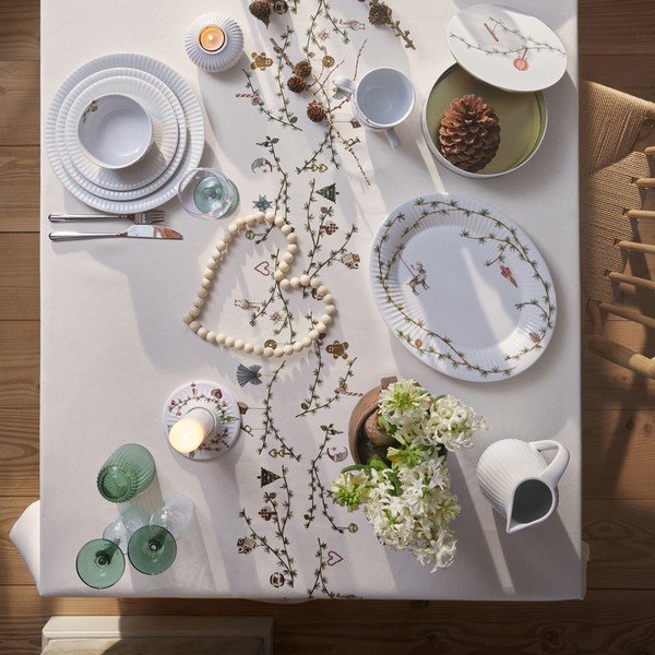Porcelanast pladenj z božičnim motivom 27x34 cm Hammershøi Christmas – Kähler Design-image-4