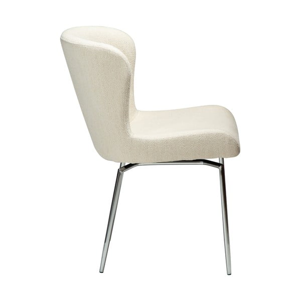 Kremno bel oblazinjen jedilni stol Glam – DAN-FORM Denmark-image-1