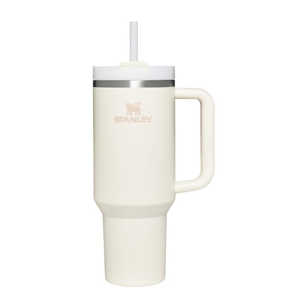 Kremno bela termovka s slamico iz nerjavečega jekla 1,18 l Quencher H2.0 FlowState Tumbler Cream – Stanley