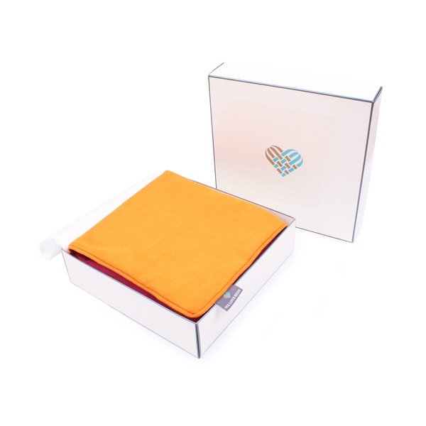 Prevleka za okrasno blazino WeLoveBeds Orange & Rasberry, 45 x 45 cm-image-1