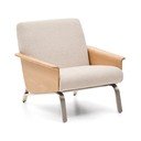 Bež fotelj iz šenilje Amsen – Kave Home