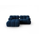 Modra žametna sedežna garnitura 191 cm Bellis – Micadoni Home
