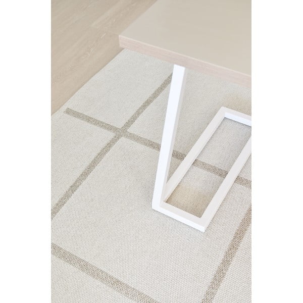 Kremno bel zunanji in notranji tekač 70x150 cm Ada Fossil – Pappelina-image-4