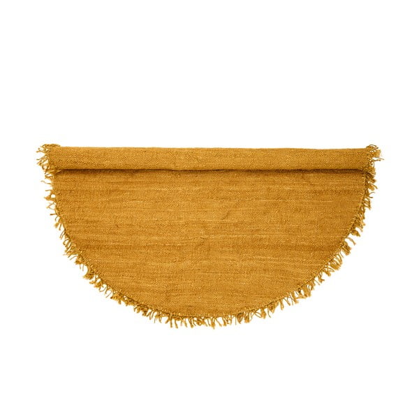 Rumena preproga iz jute Bloomingville Sun, ⌀ 150 cm-image-2