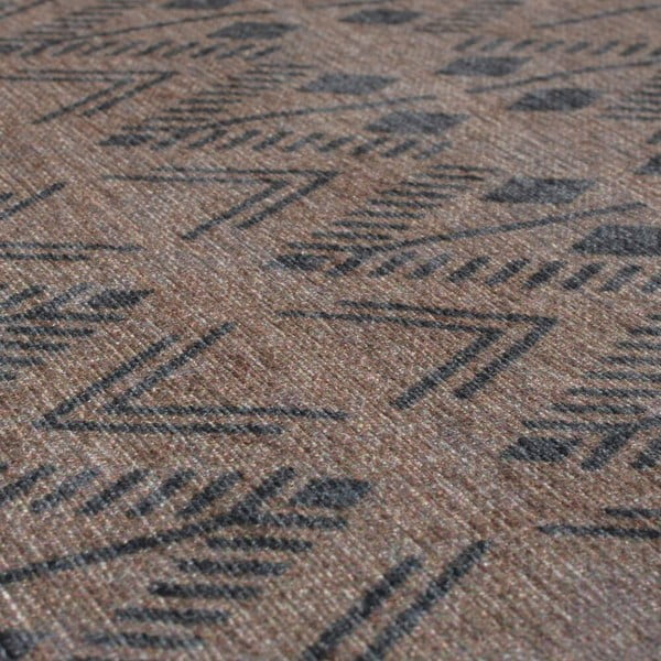 Rjava pralna preproga Flair Rugs MATCH NIKO, 170 x 240 cm-image-3