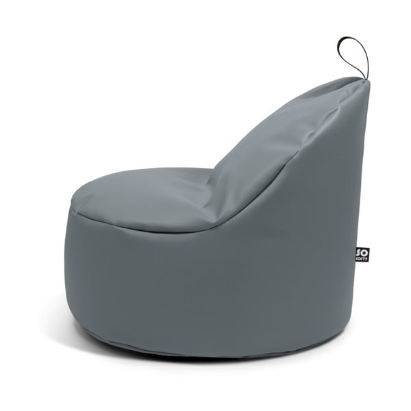 Rdeča vreča za sedenje iz umetnega usnja Round XL – So Soft?-image-2