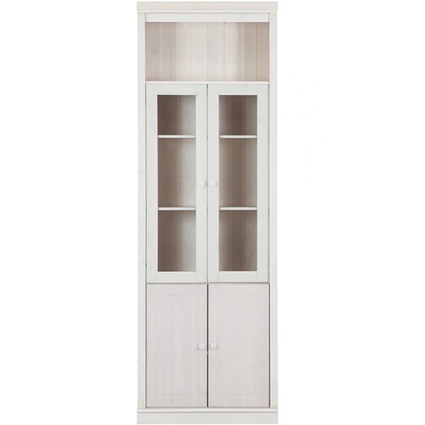 Bela vitrina iz masivnega bora 74x223 cm Anita – Støraa