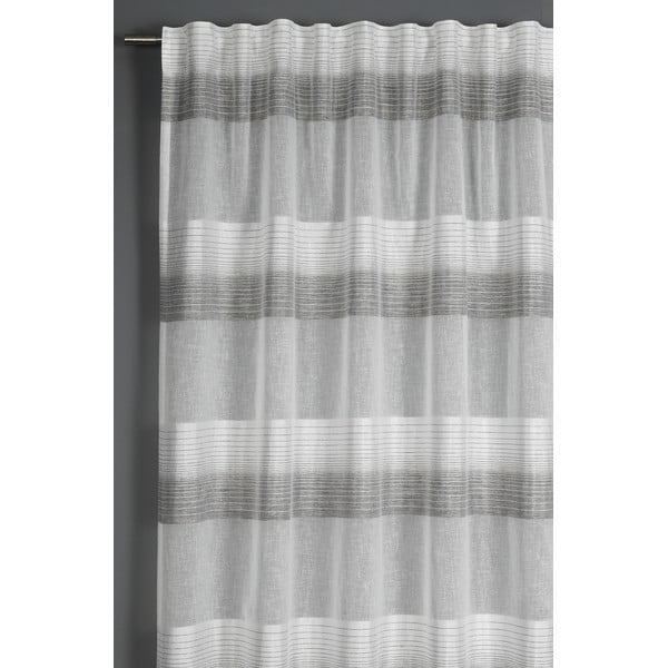 Siva prosojna zavesa 245x140 cm Etamine - Gardinia