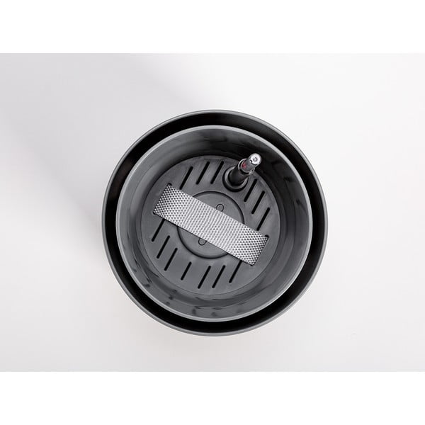 Siv samozalivalni cvetlični lonček Plastia Tolita, ø 19 cm-image-1