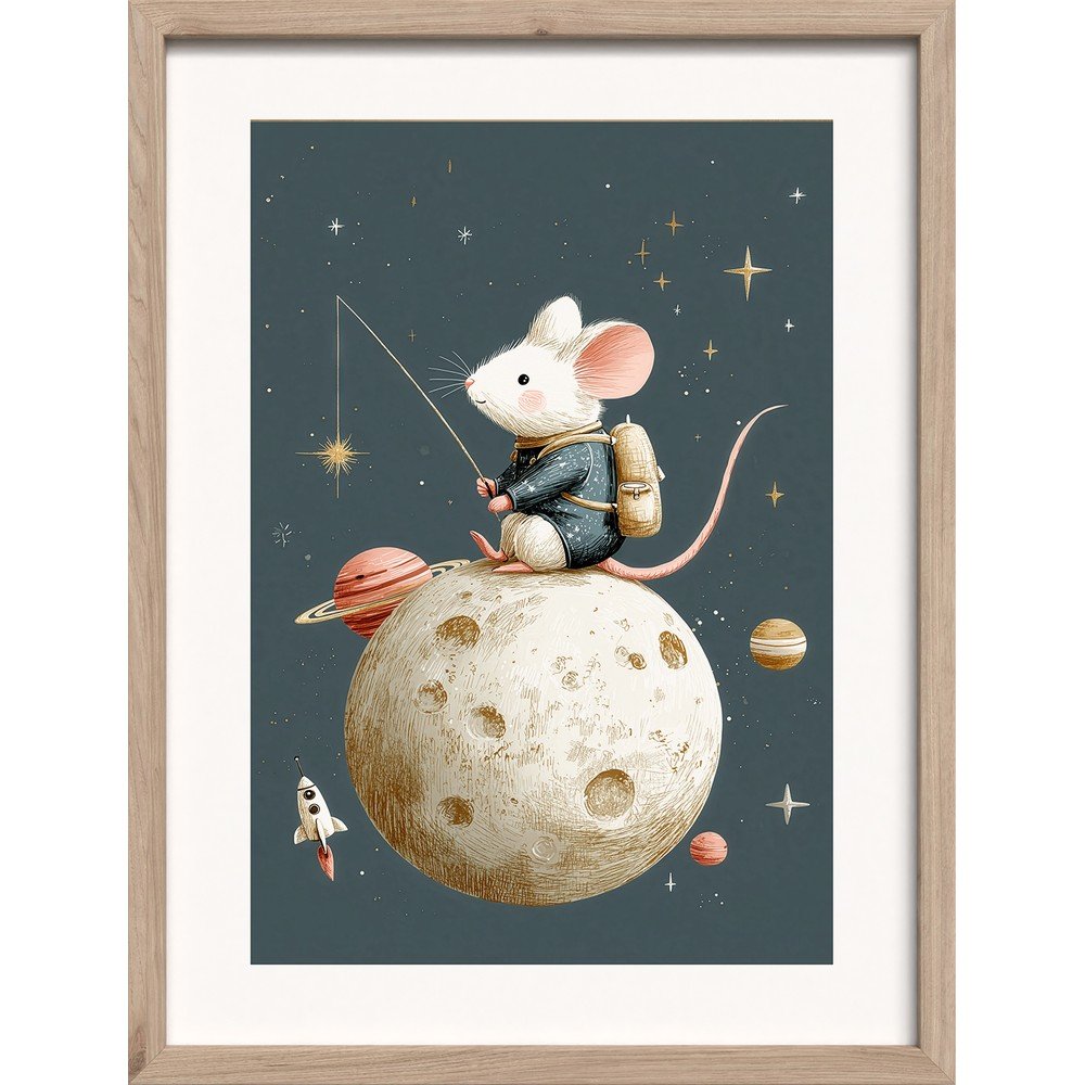 Otroška slika 30x40 cm Astro Mouse