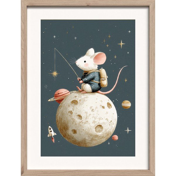 Otroška slika 30x40 cm Astro Mouse – Styler