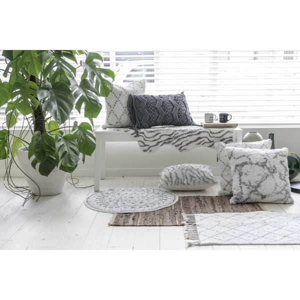 Belo-siv bombažen okrasni vzglavnik Tiseco Home Studio Zebra, 45 x 45 cm-image-1