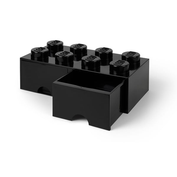 Črna škatla za shranjevanje z dvema predaloma LEGO®-image-4