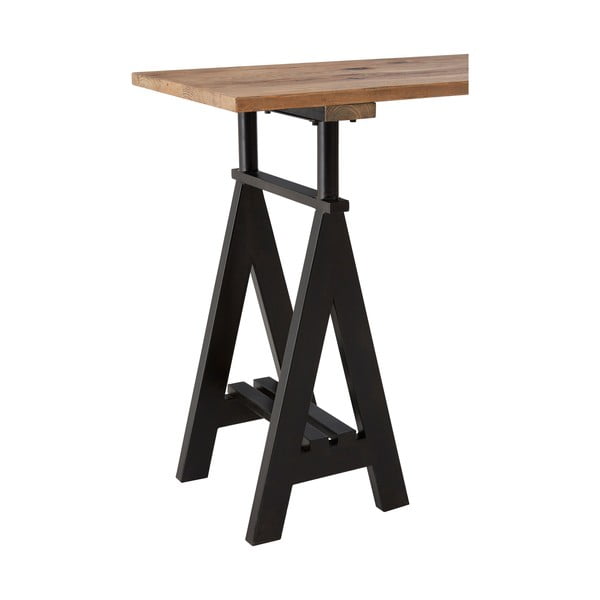 Stranska mizica z borovo mizno ploščo v naravni barvi 45x130 cm Hampstead – Premier Housewares-image-3