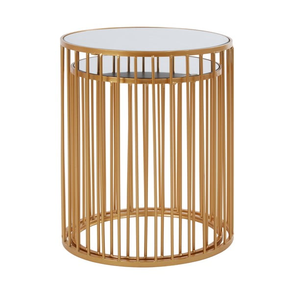 Okrogle stranske mizice s stekleno mizno ploščo v kompletu 2 ks Avantis – Premier Housewares-image-2