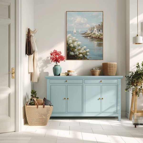 Tiskana slika z okvirjem 60x80 cm Quiet Bay – Styler-image-3