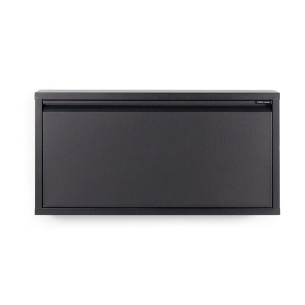 Črna kovinska preklopna omarica za čevlje 75x37,5x12,5 cm Billy – Spinder Design-image-3