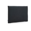 Antracitno sivo oblazinjeno vzglavje 180x118 cm Jaira – Kave Home