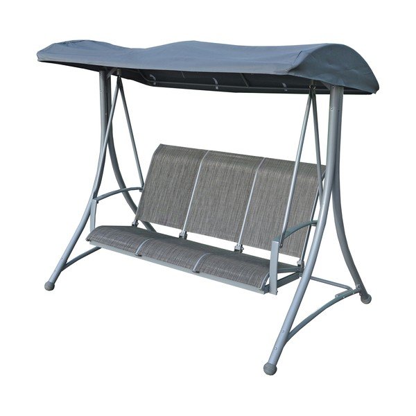 Siva kovinska vrtna gugalnica Hollywood – Rojaplast