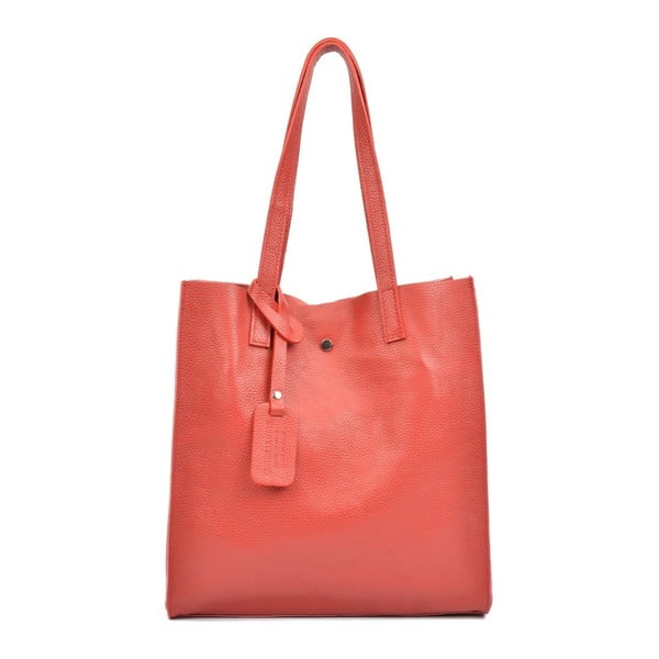 Rdeča usnjena torbica Isabella Rhea Donna