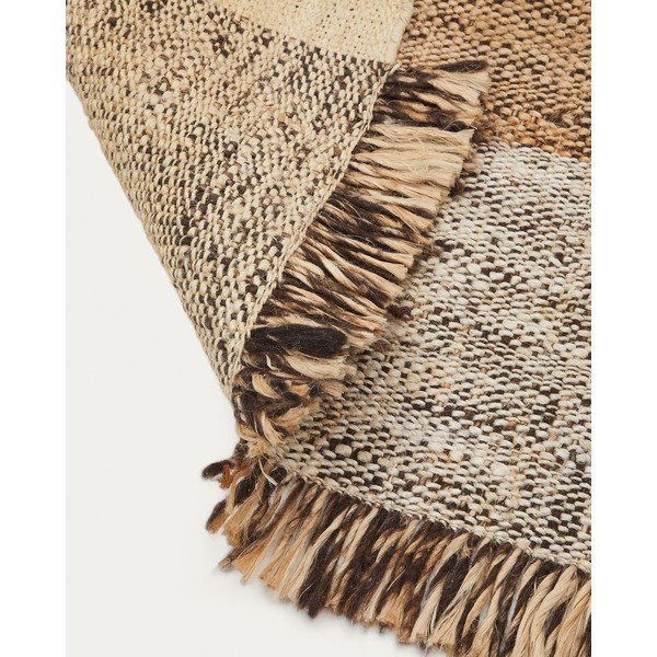 Bež obojestranska ročno tkana preproga iz jute 160x230 cm Sully – Kave Home-image-3
