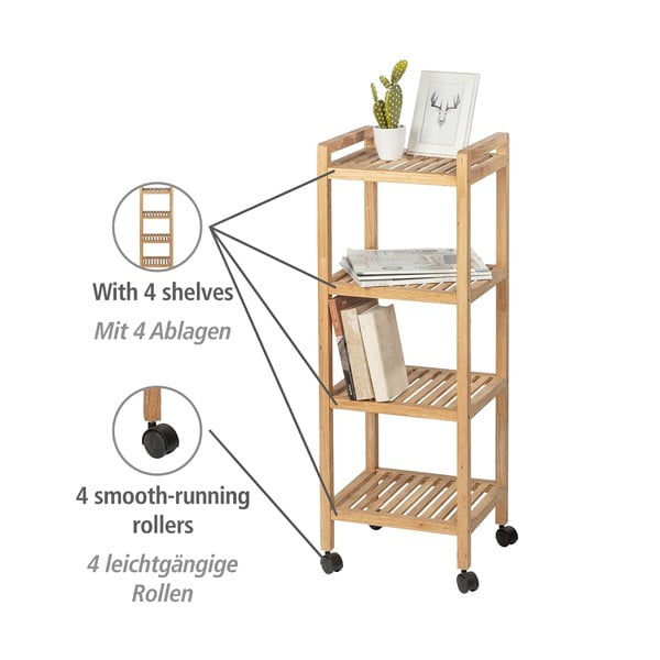Kopalniška polica iz masivnega oreha v naravni barvi 35x97 cm Norway – Wenko-image-3