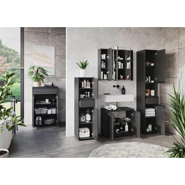 Antracitno siv komplet pohištva za kopalnico Lemont – Germania-image-2