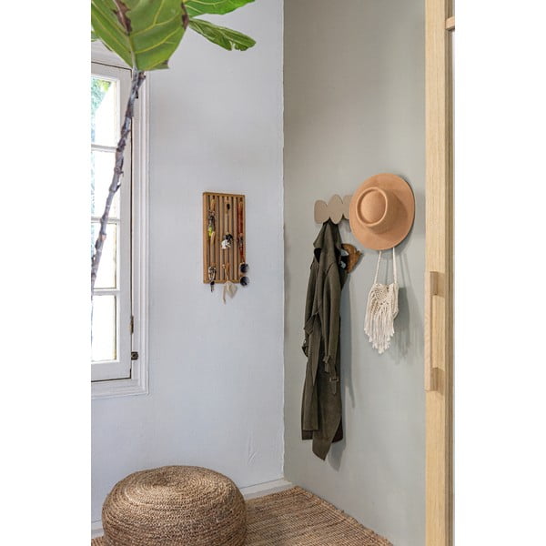 Kovinski stenski obešalnik v naravni barvi 24 cm Parco – Spinder Design-image-3