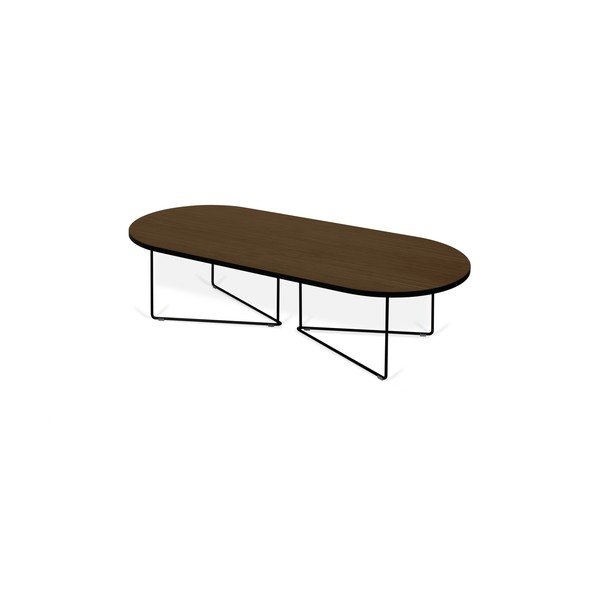 Mizica iz orehovega furnirja TemaHome Oval-image-2