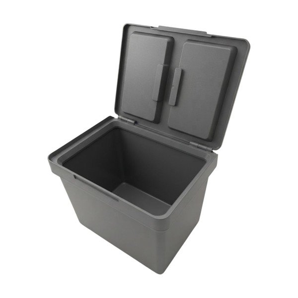 Siv plastičen koš za smeti 3x12 l za ločevanje odpadkov/izvlečni Metropolis Flip-up – Elletipi-image-4