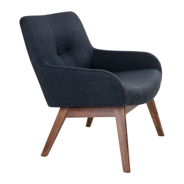 Fotelj iz temnega orehovega lesa House Nordic London-image-2