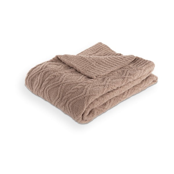 Rjava odeja iz mikropliša 130x170 cm Aspen – Tiseco Home Studio