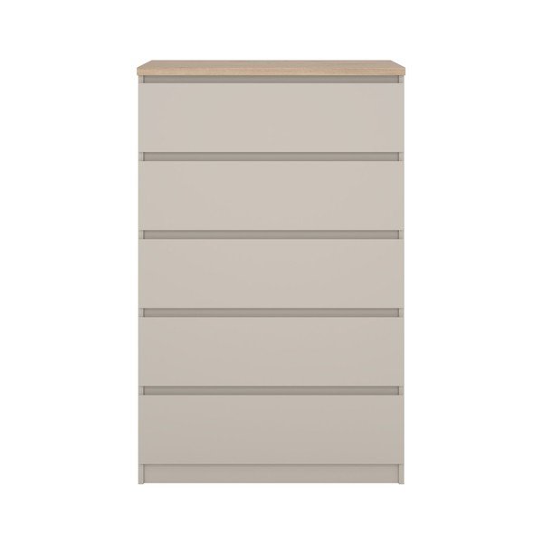Kremno bela komoda 77x121x50 cm Naia – Tvilum-image-2