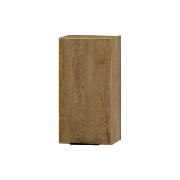 Nizka stenska kopalniška omarica v hrastovem dekorju 30x58 cm Lyon – STOLKAR