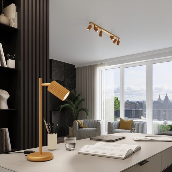 Točkovno svetilo v zlati barvi 6,5x117 cm Gleam – Sollux-image-4