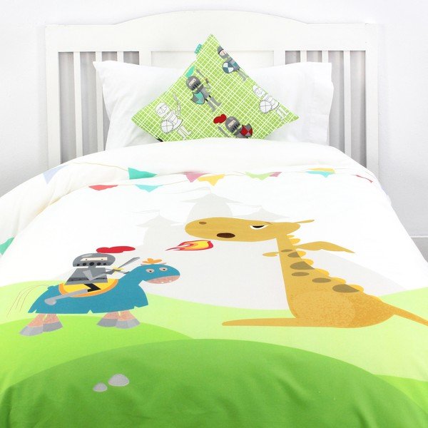 Otroška bombažna posteljnina Mr. Fox Knight, 140 x 200 cm-image-2