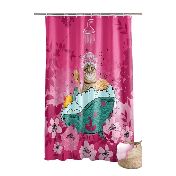 Zavesa za tuš 180x200 cm Chatibulle – douceur d'intérieur