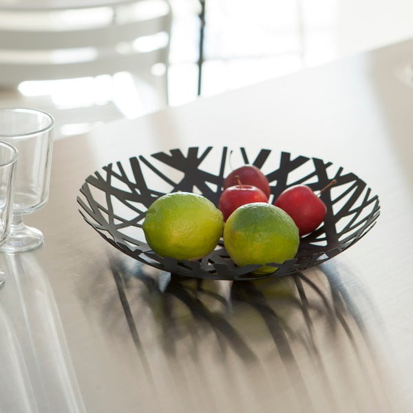 Črna posoda za sadje YAMAZAKI Tower, ø 26 cm-image-2