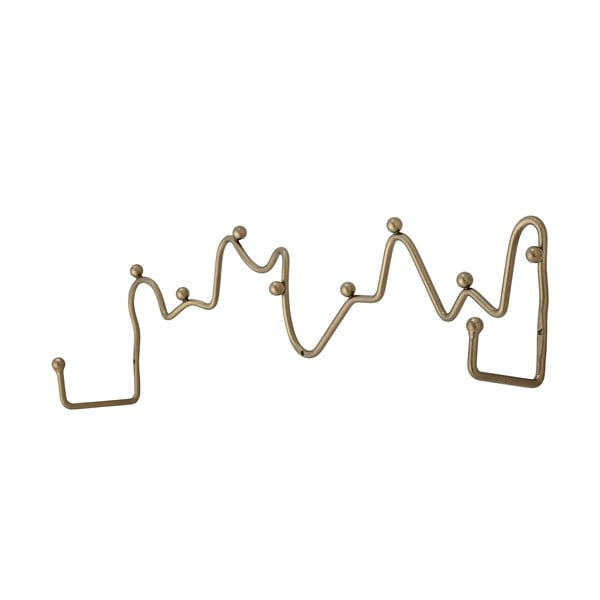 Kovinski stenski obešalnik v zlati barvi Blu – Bloomingville-image-1