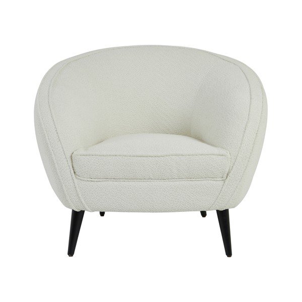 Bel fotelj iz tkanine bouclé Almond – Light & Living