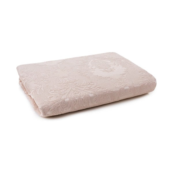 Bež komplet pregrinjala in prevleke za vzglavnik iz damasta 240x260 cm Beste – Mijolnir-image-2